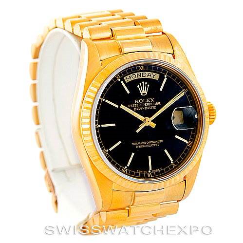 Rolex President Mens 18k Yellow Gold Vintage Watch 18038 SwissWatchExpo