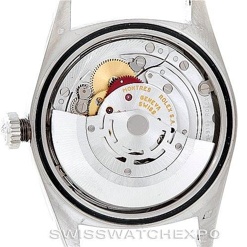 This image shows the internal movement and mechanism of the Rolex President 18206 Men's Platinum Blue Dial 18206 Men's Platinum Blue Dial model watch.