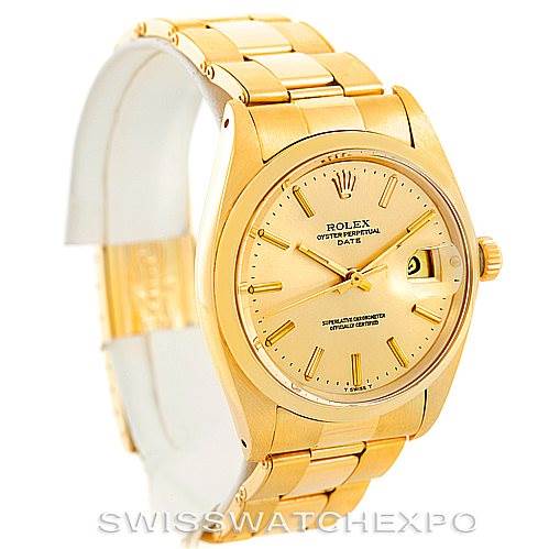 Rolex Date Vintage Mens 14k Yellow Gold Watch 1503 | SwissWatchExpo