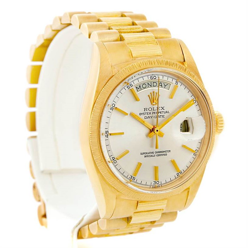Rolex Day-Date President Vintage 18k Yellow Gold Watch 1807 Year 1969 SwissWatchExpo