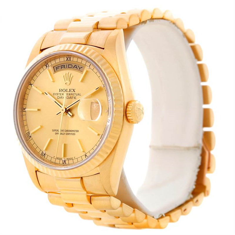 Rolex President Mens 18k Yellow Gold Watch 18238 SwissWatchExpo