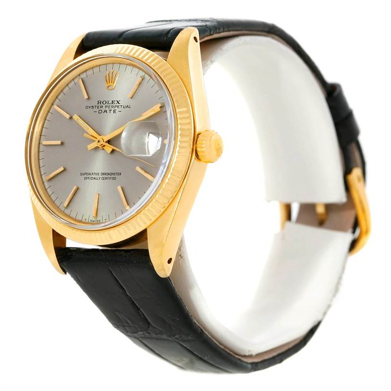 Rolex Date 14k Yellow Gold Vintage Mens Watch 1503 SwissWatchExpo