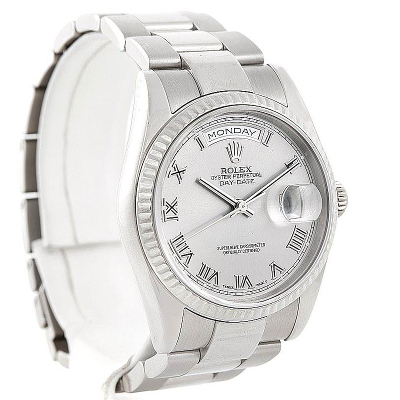 Rolex President 118239 Mens 18k White Gold Watch - partial payment SwissWatchExpo