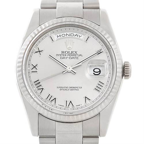 Photo of Rolex President 118239 Mens 18k White Gold Watch - partial payment