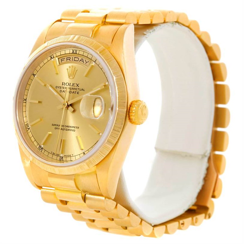 Rolex Day Date President Mens 18k Yellow Gold Watch 18248 SwissWatchExpo