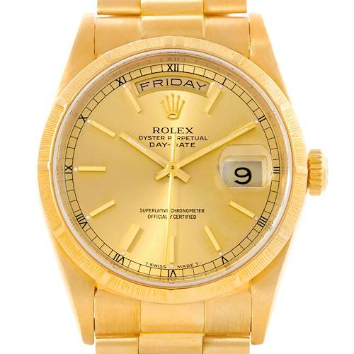 Photo of Rolex Day Date President Mens 18k Yellow Gold Watch 18248