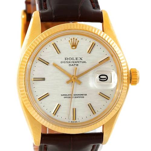 Photo of Rolex Date 14k Yellow Gold Vintage Mens Watch 1503