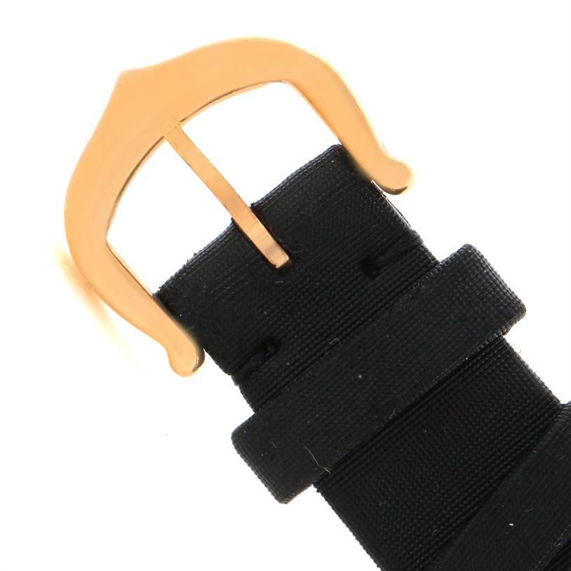 The image shows a close-up of the buckle and strap of the Cartier Trinity W200246 Women's Yellow Gold Beige Dial W200246 Women's Yellow Gold Beige Dial model watch.