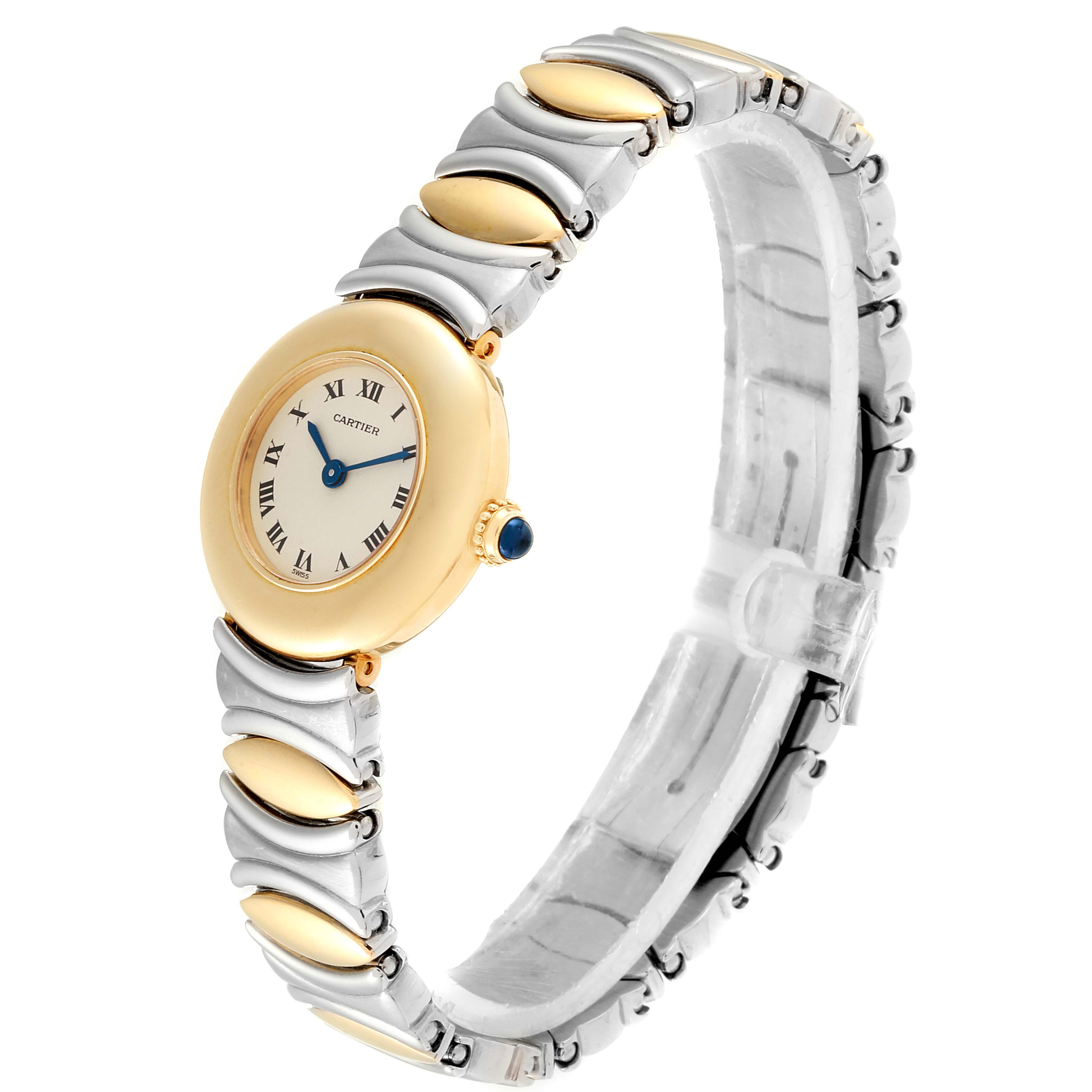 Cartier Colisee Casque d'Or Ladies Stainless Steel 18k Yellow Gold ...