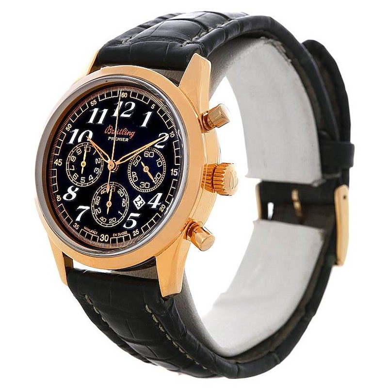 Breitling Navitimer Premier 18K Rose Gold Watch H42035 SwissWatchExpo