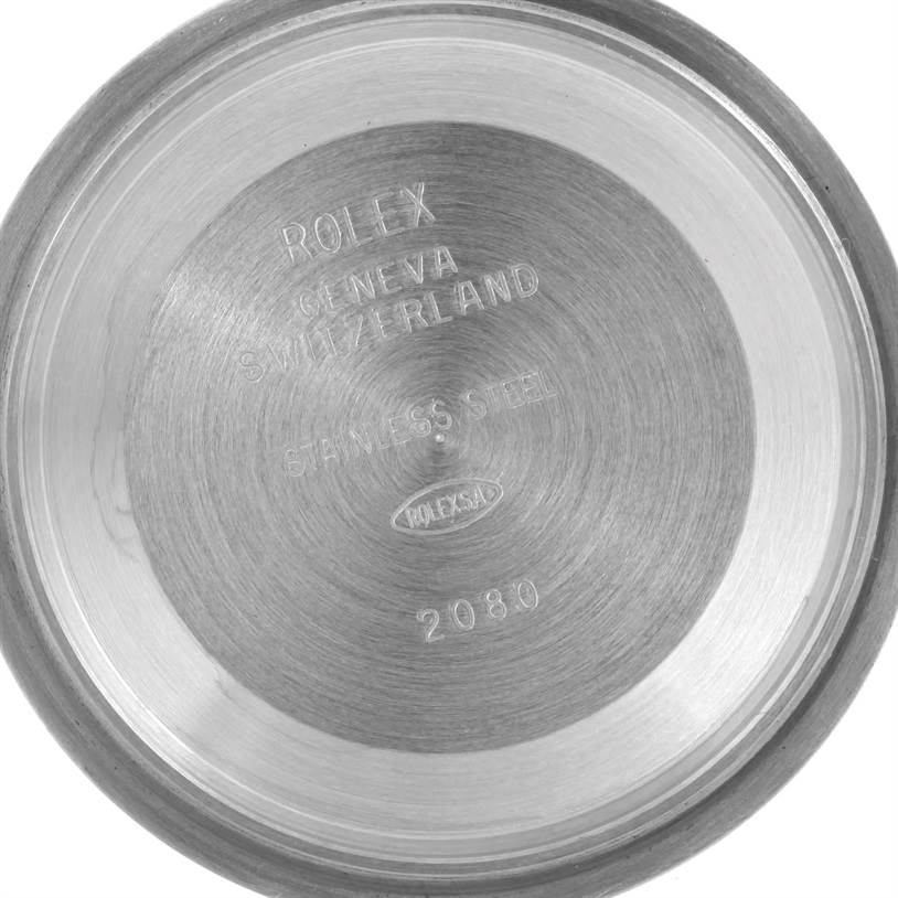 This image shows the inner case back of a Rolex Datejust 116233 Men's Stainless Steel Blue Dial 116233 Men's Stainless Steel Blue Dial watch in stainless steel.