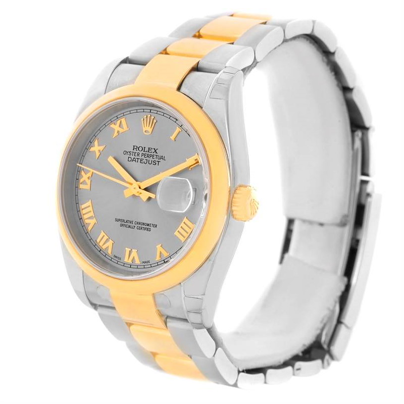 Rolex Datejust Steel 18K Yellow Gold Mens Watch 116203 Unworn SwissWatchExpo