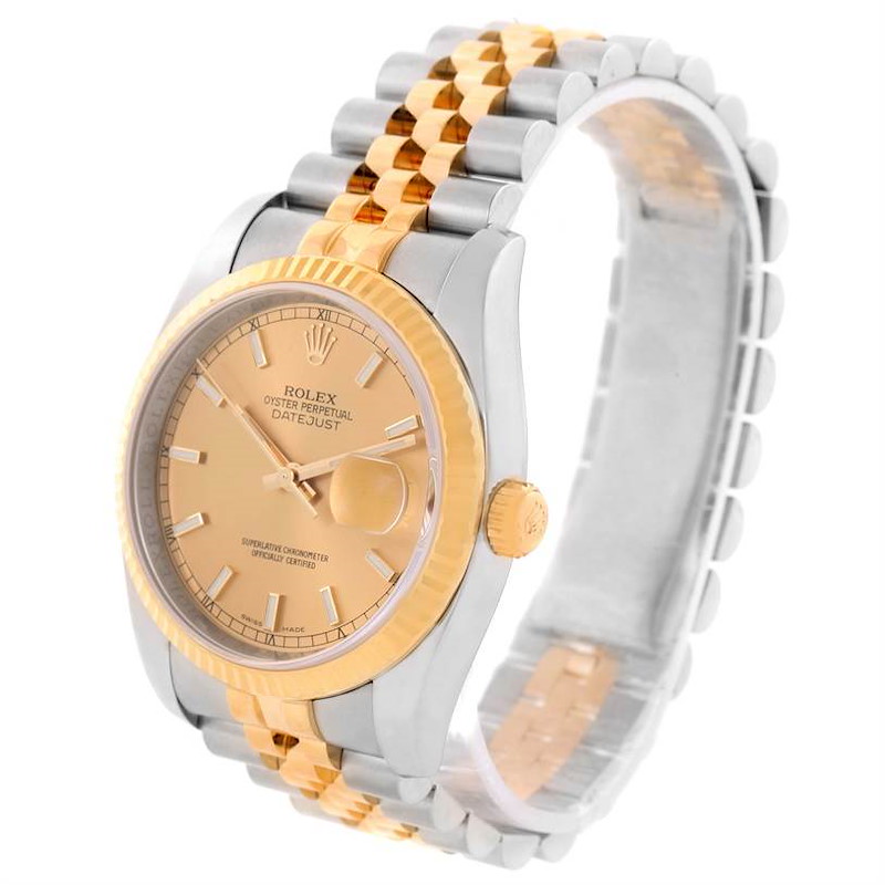 Rolex Datejust Steel 18K Yellow Gold Jubilee Bracelet Watch 116233 SwissWatchExpo