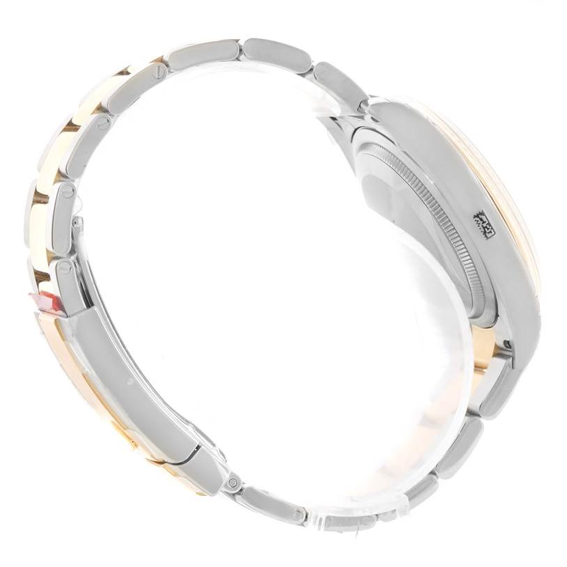 This image shows a side view of a Rolex Datejust 116233SSO Men
s Stainless Steel Silver Dial 116233SSO Men
s Stainless Steel Silver Dial watch, focusing on the bracelet and case.