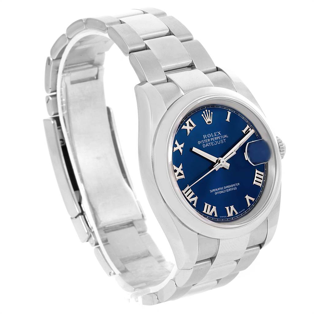 Rolex Datejust 36 Blue Roman Dial Oyster Bracelet Steel ...