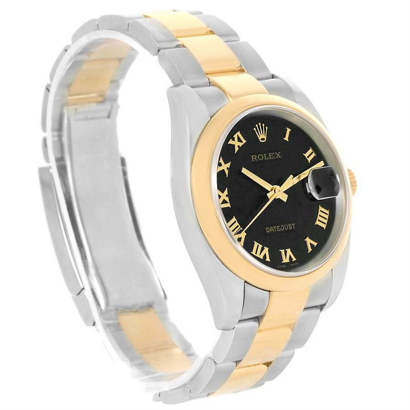 Rolex Datejust Steel Yellow Gold Jubilee Roman Dial Mens Watch 116203 SwissWatchExpo