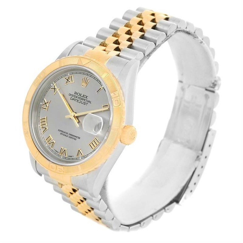 Rolex Datejust Turnograph Mens Steel 18k Yellow Gold Watch 16263 includes trade $2200.00 SwissWatchExpo