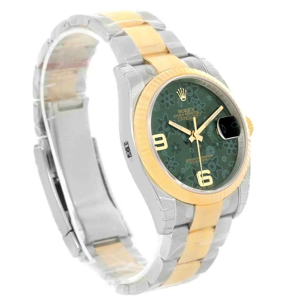 Rolex Datejust 36 Green Flower Datejust 36mm Diamond 2-Tone
