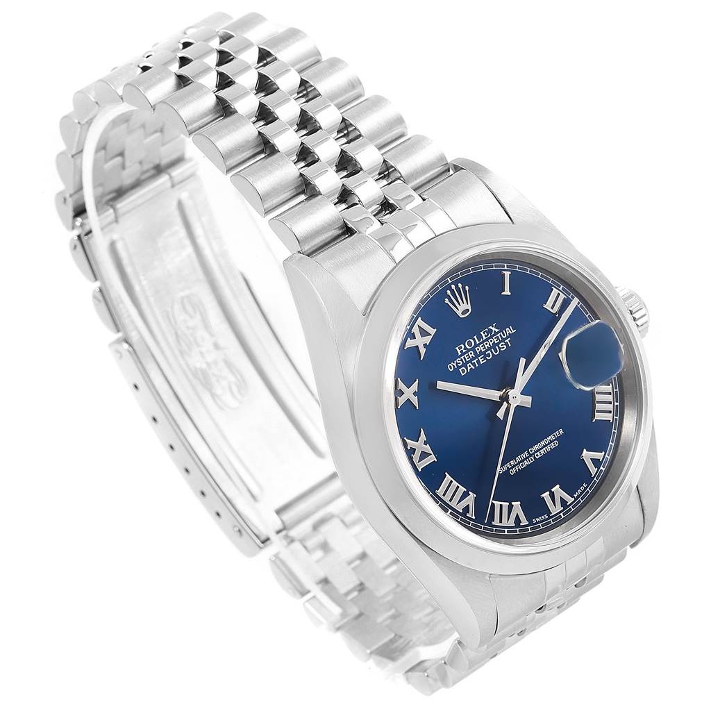 datejust blue roman dial