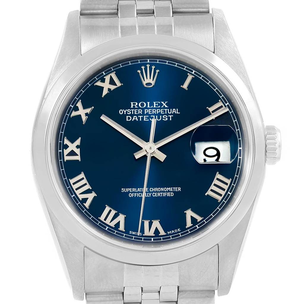 rolex datejust 36 jubilee blau