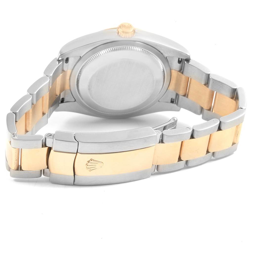 The image shows the backside and bracelet clasp of a Rolex Datejust 116233 Men's Stainless Steel Champagne Dial 116233 Men's Stainless Steel Champagne Dial watch.