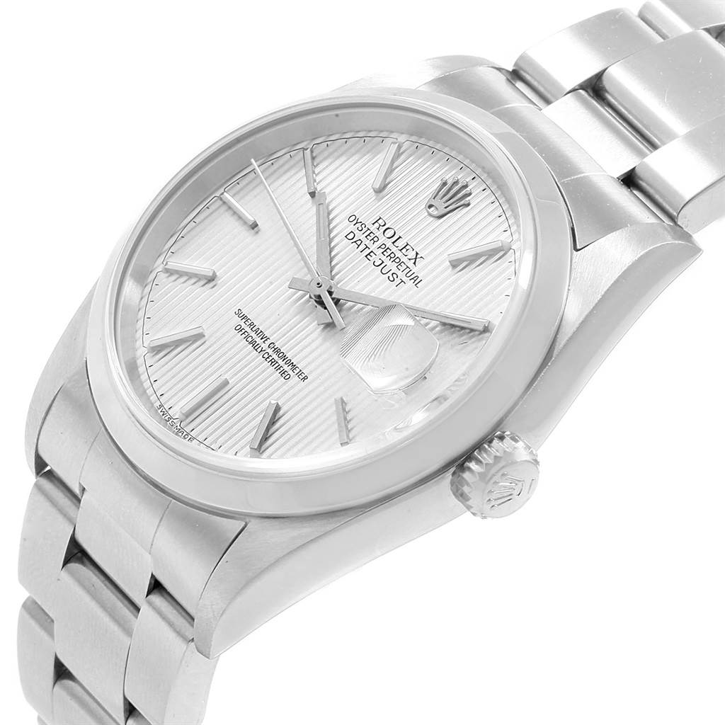 rolex datejust silver
