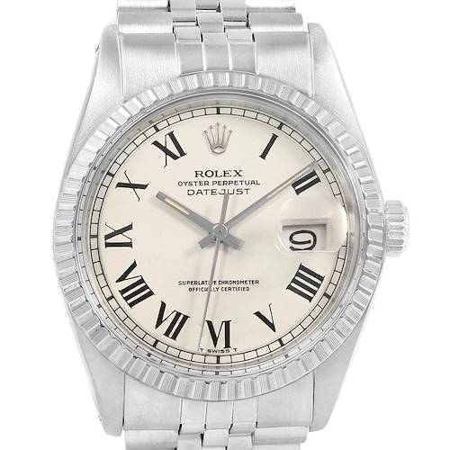 Photo of Rolex Datejust Buckley Dial Steel Vintage Mens Watch 16030