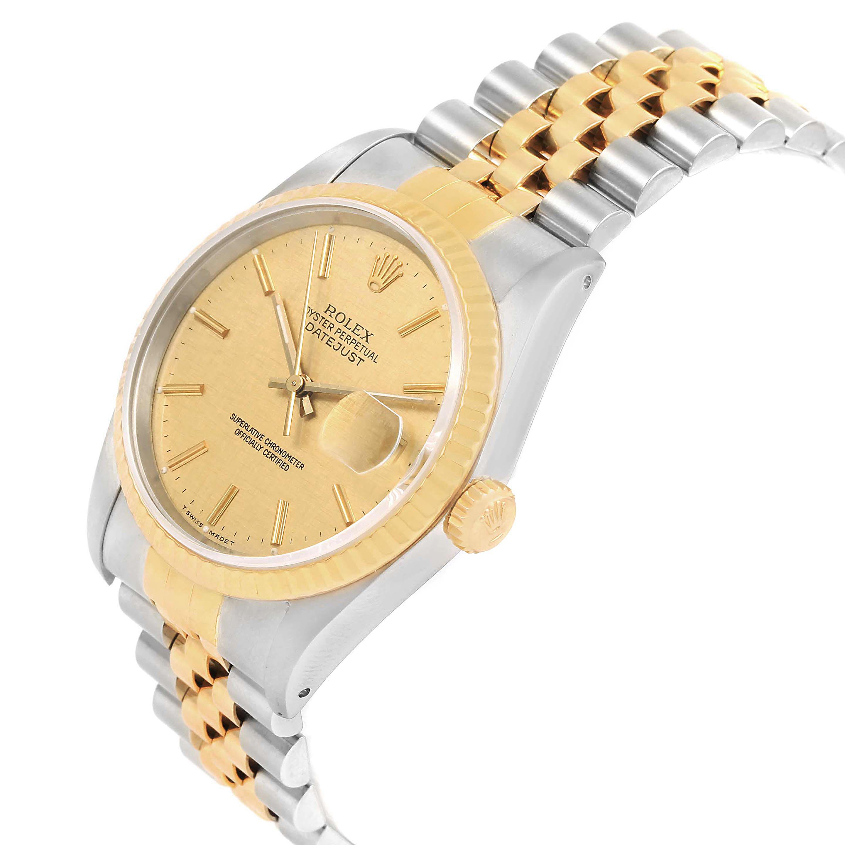 rolex datejust linen dial