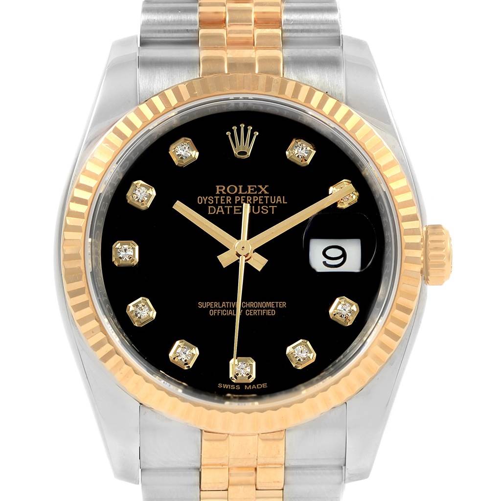 datejust 36 gold and steel