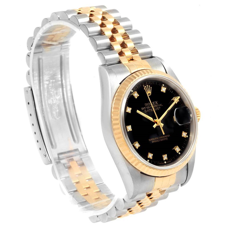 Rolex 16233 outlet black diamond dial