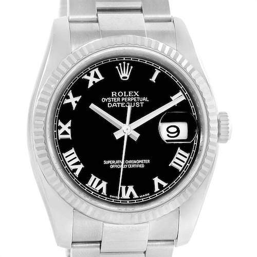 Photo of Rolex Datejust Steel 18K White Gold Oyster Bracelet Watch 116234