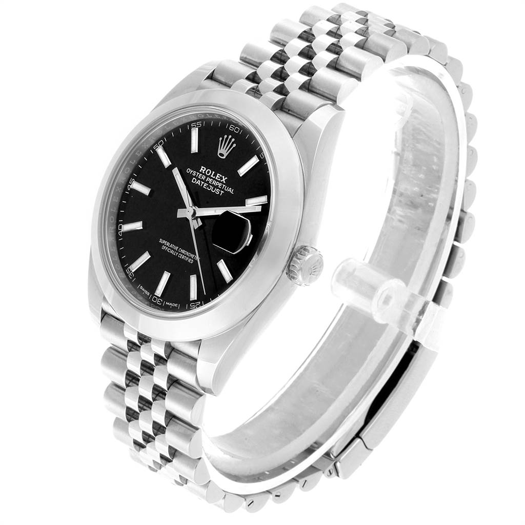 rolex datejust 41 black dial roman numerals