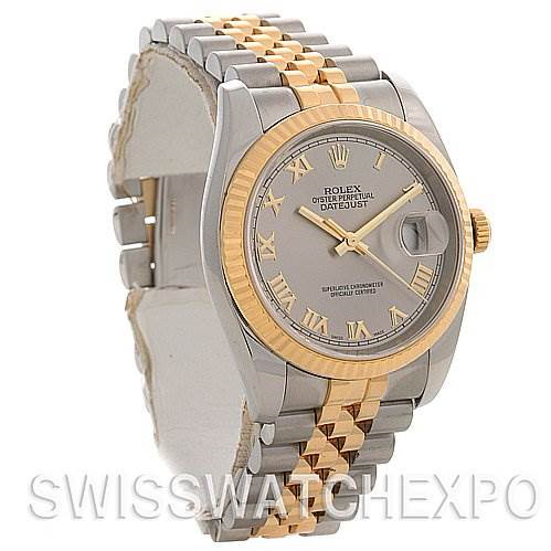 Rolex Datejust Mens Ss 18k Yellow Gold 116233 Yr 2006 SwissWatchExpo