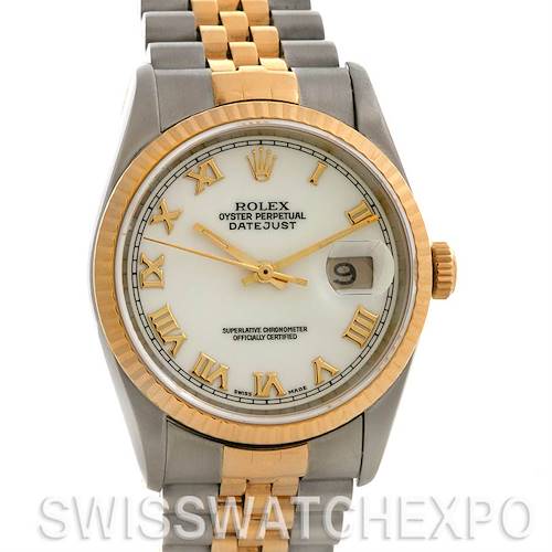 Photo of Rolex Rolex Datejust Ss & 18k Yellow Gold Watch 16233
