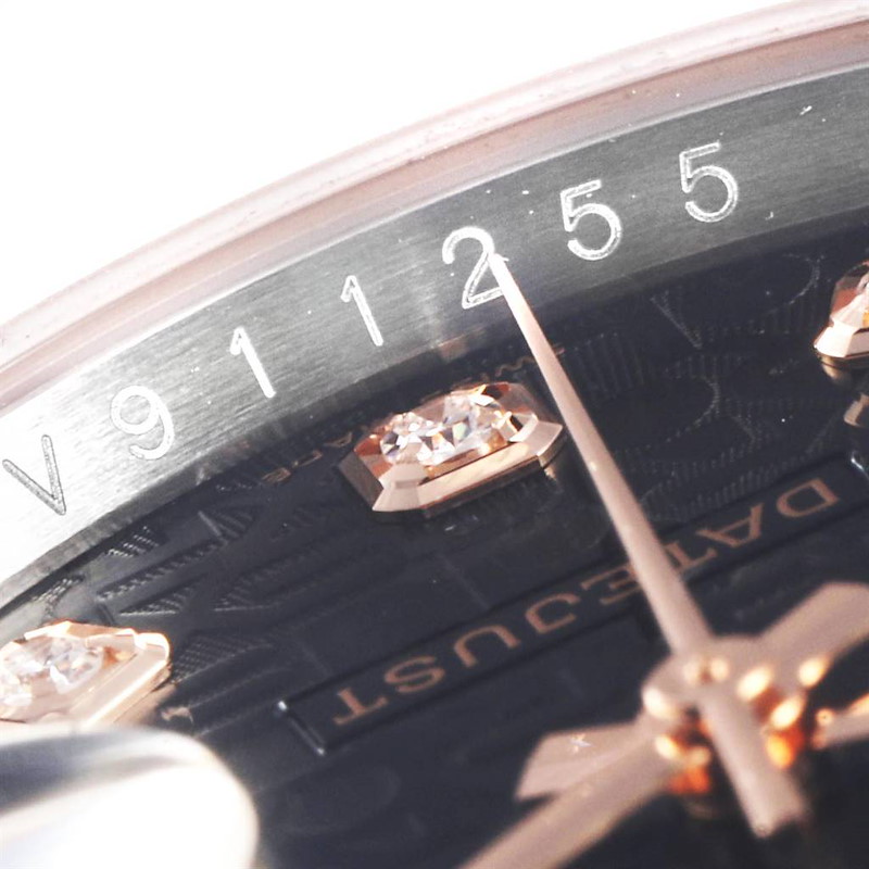 Rolex Datejust 36mm Dial Steel Rose Gold Diamond Unisex Watch 116231 ...