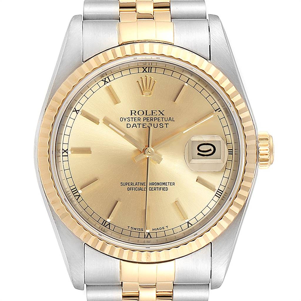 datejust 36 gold and steel