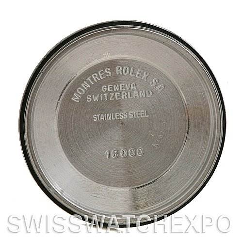 The image shows the inner case back of a Rolex Datejust 16013 Men's Stainless Steel Black Dial 16013 Men's Stainless Steel Black Dial model.