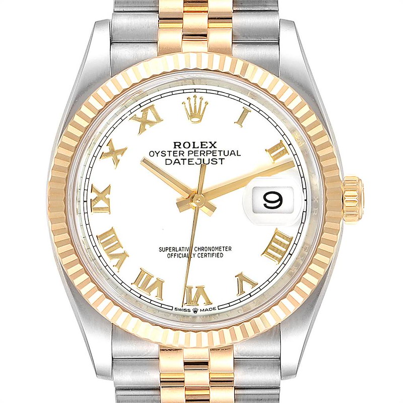 Rolex Datejust Steel Yellow Gold Jubilee Bracelet Mens Watch 126233 SwissWatchExpo