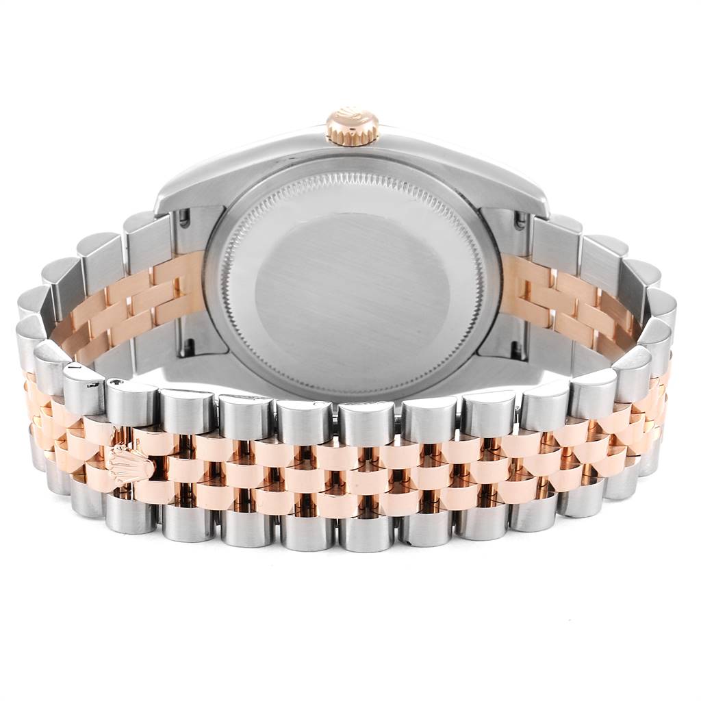 Rolex Datejust 36 Steel EveRose Gold Diamond Unisex Watch 116231 ...