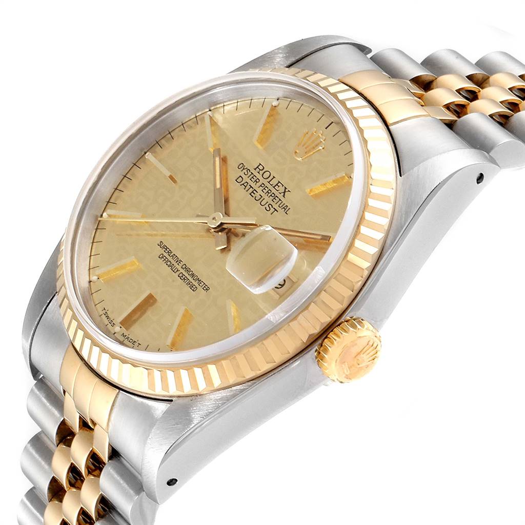 datejust 36 gold and steel