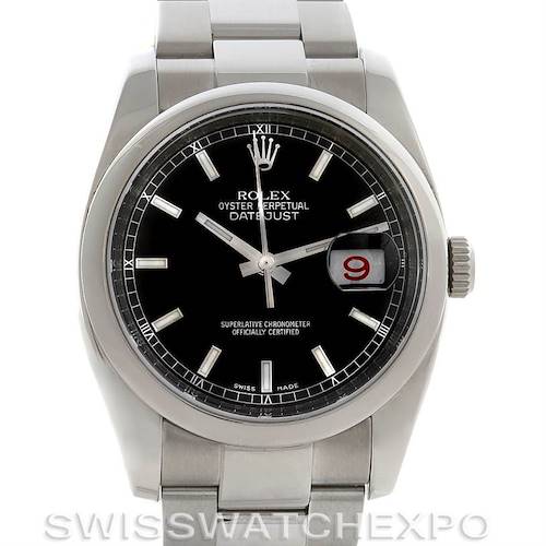 Photo of Rolex MEN SS ROLEX DATEJUST WATCH 116200 YEAR 2008 BOX PAPERS