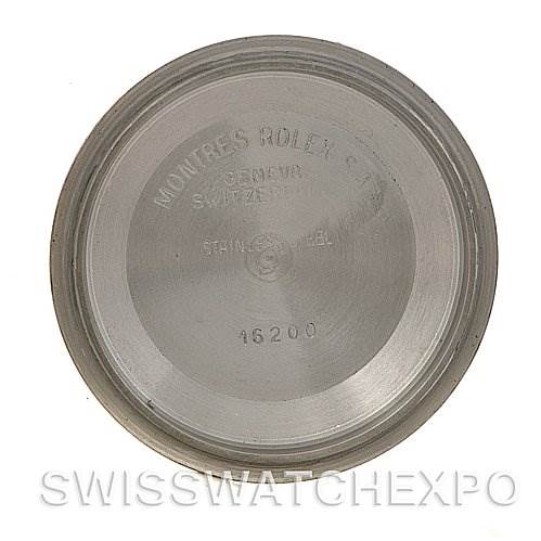 This image shows the inner case back of a Rolex Datejust 16233 Men's Steel and Gold (two tone) Champagne Dial 16233 Men's Steel and Gold (two tone) Champagne Dial watch, featuring model and brand engravings.