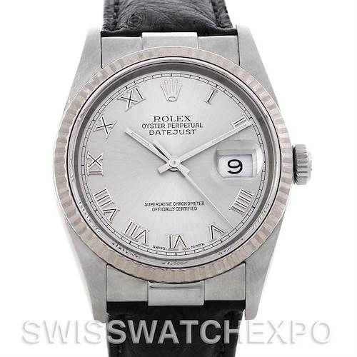 Photo of Rolex Datejust Steel 18K White Gold Watch 16234