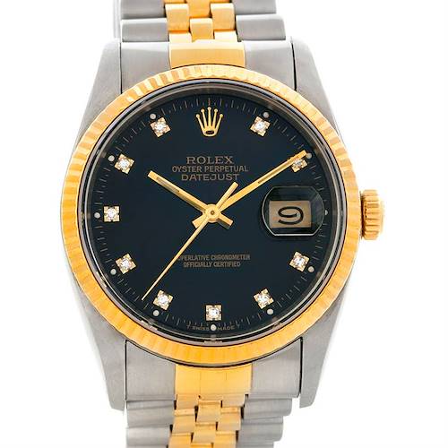 Photo of Rolex Datejust Steel 18k yellow gold watch 16233