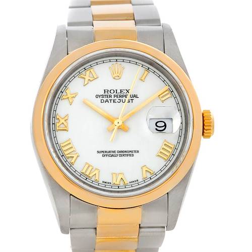 Photo of Rolex Datejust Steel 18k Yellow Gold Watch 16203