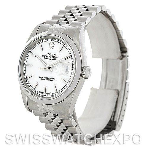 Rolex Datejust Mens Stainless Steel Watch 16200 SwissWatchExpo