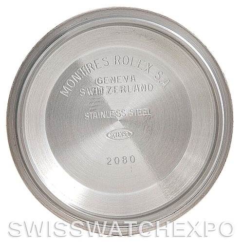 This image shows the inner case back of a Rolex Datejust 16200 Men's Stainless Steel Silver Dial 16200 Men's Stainless Steel Silver Dial watch.