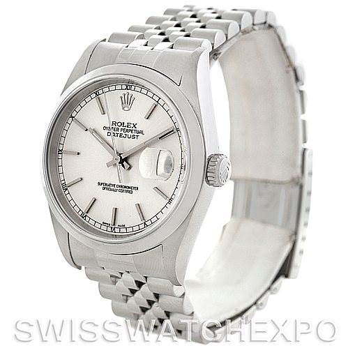 Rolex Datejust Mens Stainless Steel Watch 16200 SwissWatchExpo