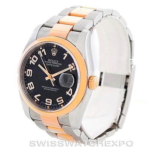 Rolex Datejust Mens Steel 18K Rose Gold Watch 116201 Unworn SwissWatchExpo