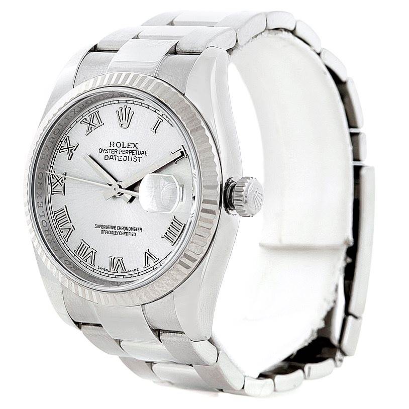 rolex datejust 18k white gold